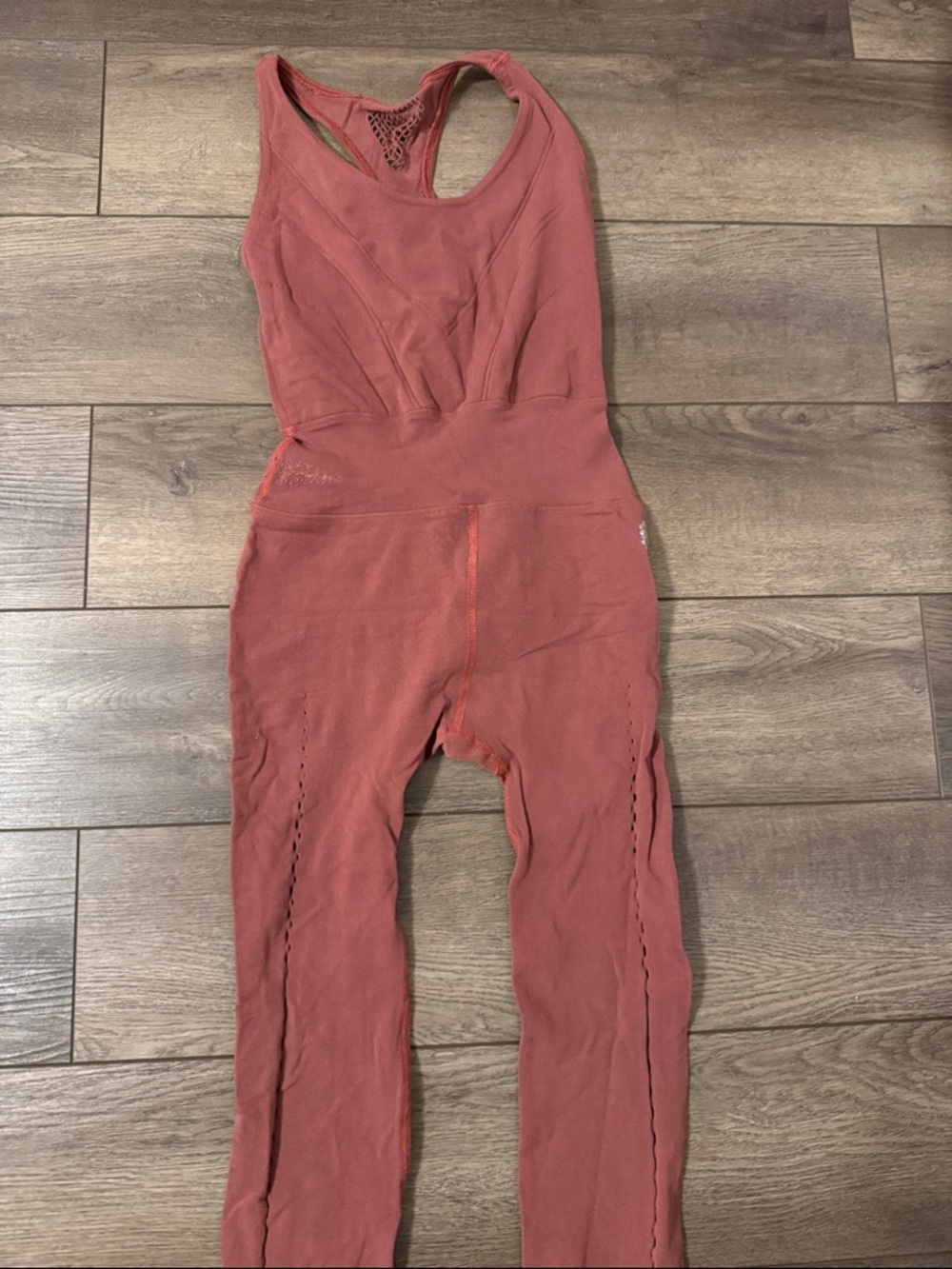 Women’s small, Free movement people work out jumpsuit Dusty rose